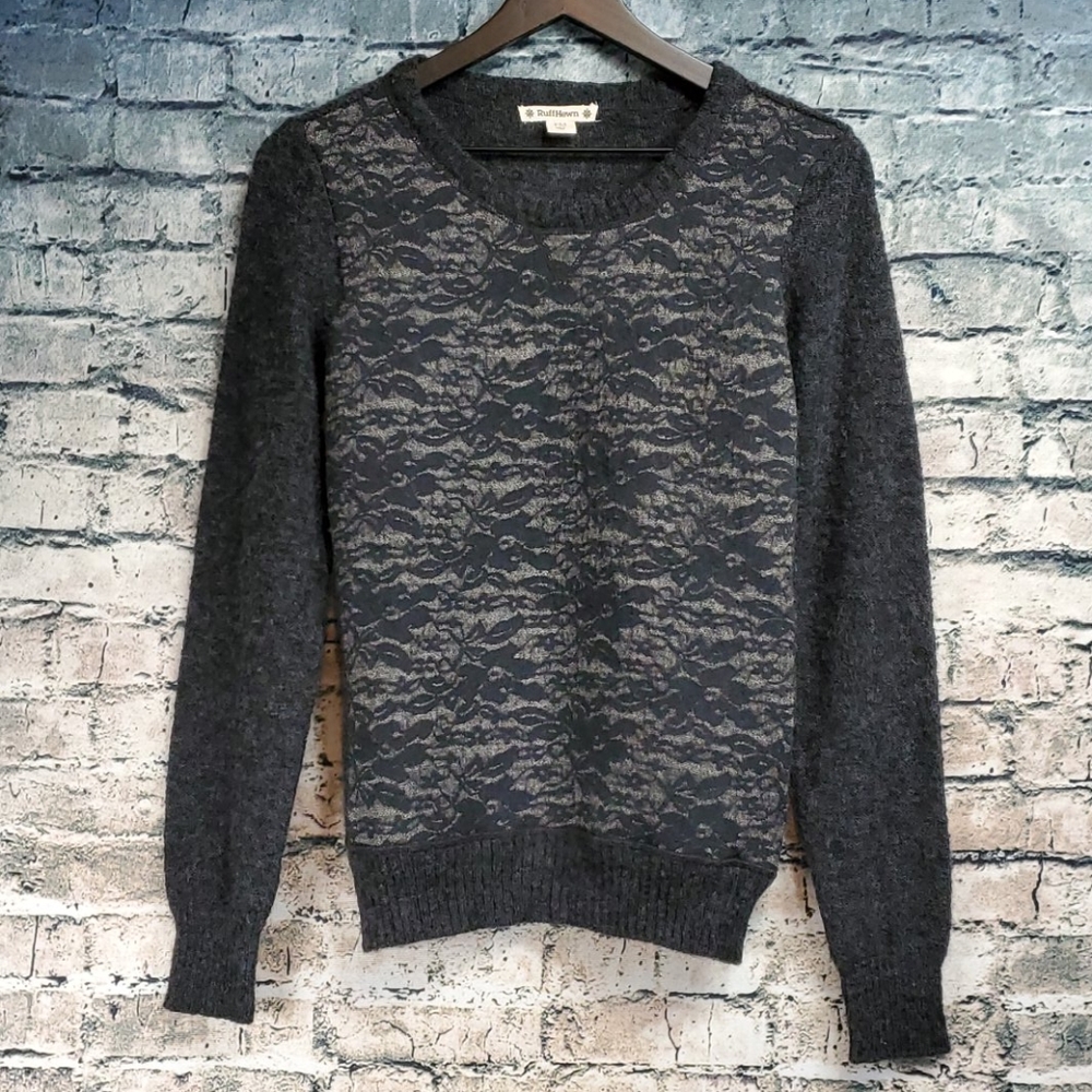 5/$30 🎀 Ruff Hewn | Fuzzy Y2k Streetwear Fuzzy Knit Top